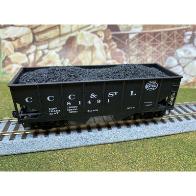 F&N Hobbies, 81100, HO Scale, Accurail 50 Ton 2-Bay Hopper - Coal Load (2-Pack)