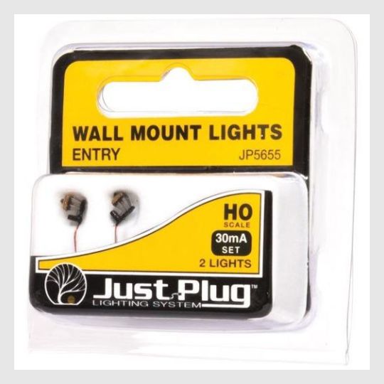 339445219351 - Woodland Scenics Jp5655 - Entry Wall Mount Lights (Pack Of 2) Ho Scale - Rj's Trains