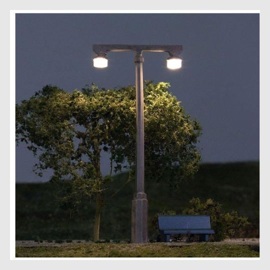 339517112343 - Woodland Scenics Jp5676 - Twin Lamp (3 Pack) Ho Scale - Rj's Trains