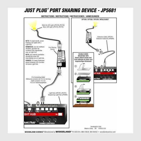 1345561395223 - Woodland Scenics Jp5681 Port Sharing Device - Rj's Trains