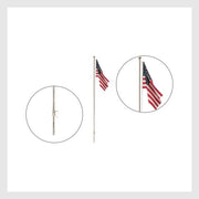 3965102555159 - Woodland Scenics Jp5950, Us Flag And Pole - Small - Rj's Trains