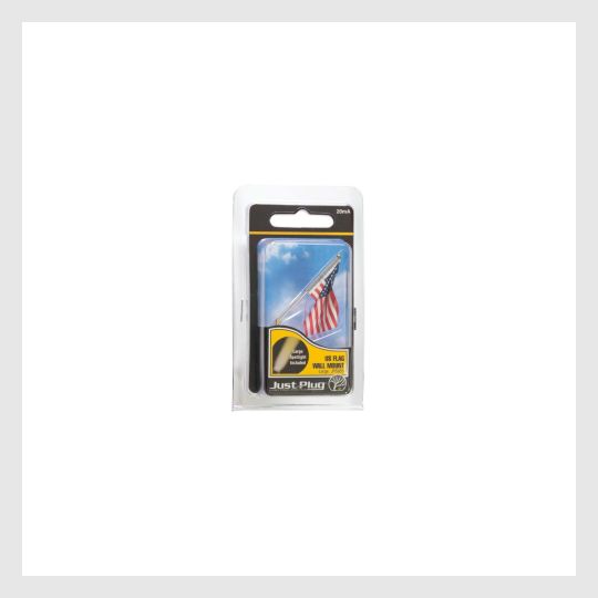 3965095542807 - Woodland Scenics Jp5953, Us Flag And Wall Mount - Small - Rj's Trains