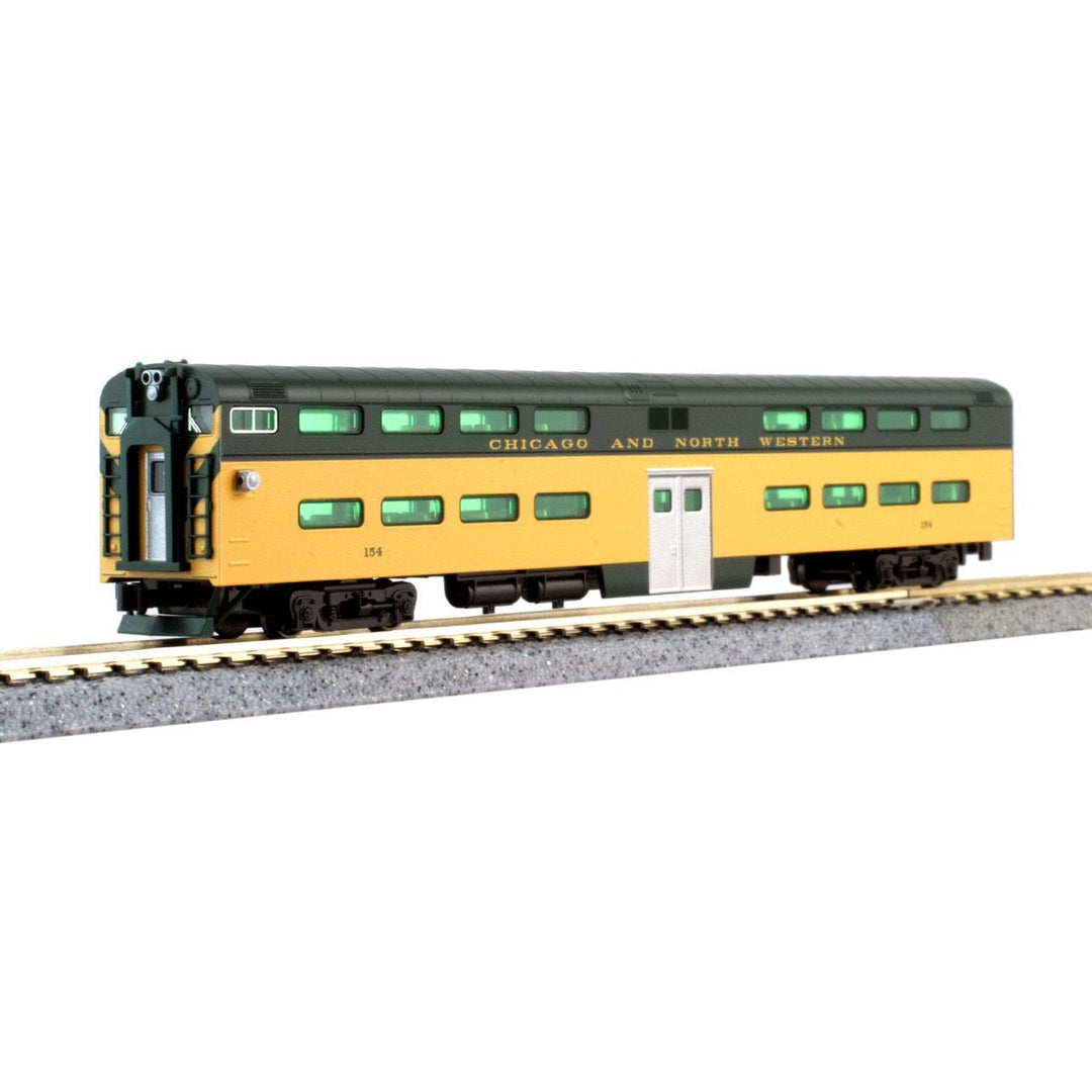 Kato, N Scale, 106-104, EMD E8A and Pullman Bi-Level "400" Train, Chicago and North Western (6-Unit Set)