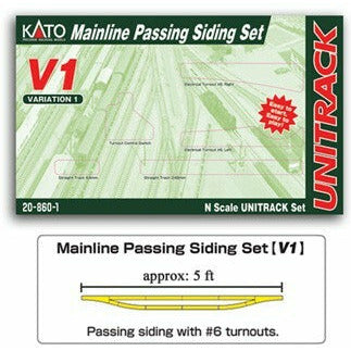 Kato, N Scale, 20-860, Mainline Passing Siding Set, Variation 1