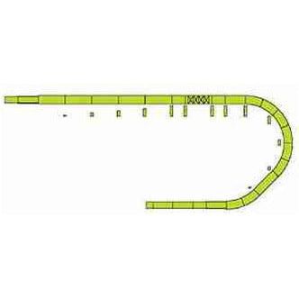 Kato, N Scale, 20-871, Unitrack Double Track, Variation Set 12, (Super Elevated Curves And Modern Concrete Ties)