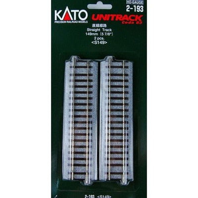 Kato, HO Scale, 2-193 Unitrack 149mm 5 7/8" Straight (2 Pieces)