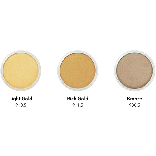 PanPastel, 30031, 3-Color Metallics I, Golds & Bronze, Plus Sofft Tools