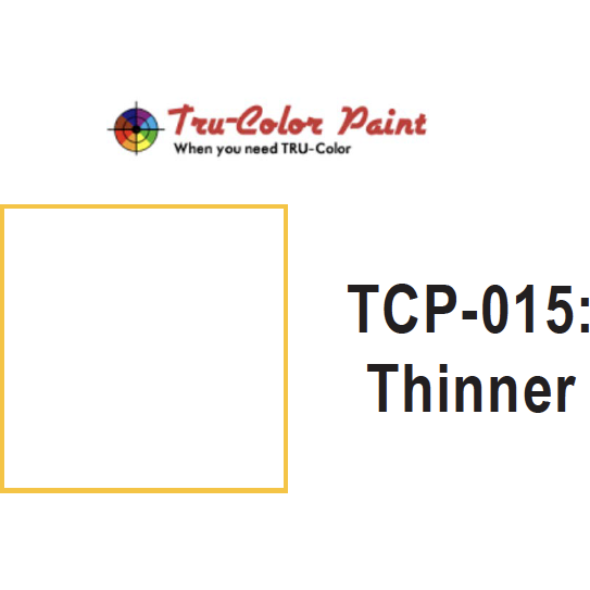 Tru-Color Paint, TCP-015-2, Air Brush Ready, Thinner, 2 oz