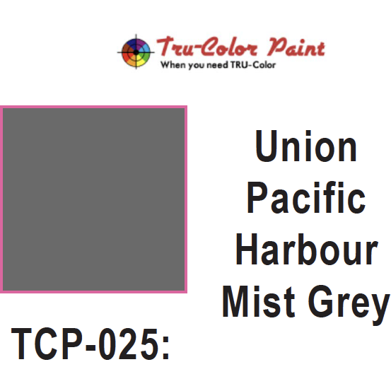 Tru-Color Paint, TCP-025, Airbrush Ready, Union Pacific Harbor Mist Grey, 1 oz