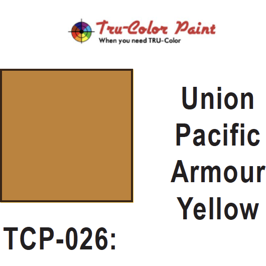 Tru-Color Paint, TCP-026, Airbrush Ready, Union Pacific Armour Yellow, 1 oz