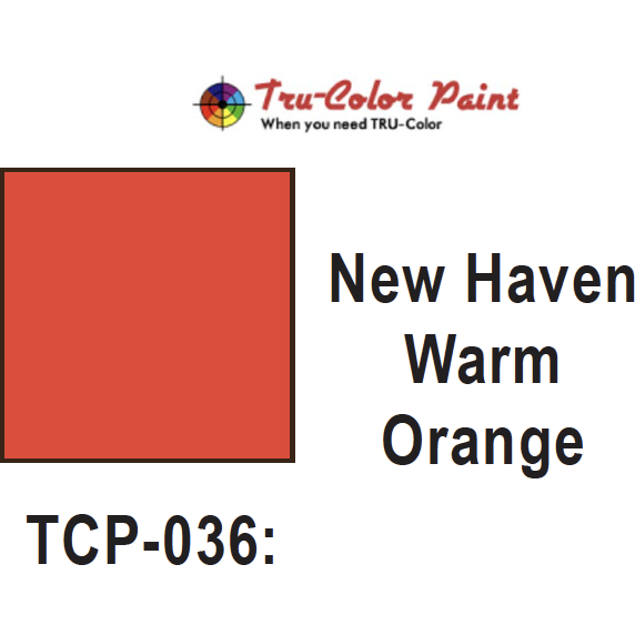 Tru-Color Paint, TCP-036, Airbrush Ready, New Haven Warm Orange, 1 oz