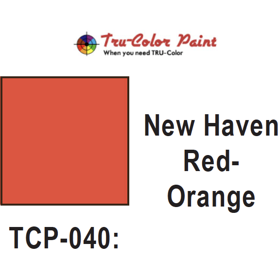 Tru-Color Paint, TCP-040, Airbrush Ready, New Haven Red/Orange, 1 oz