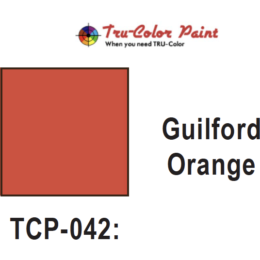 Tru-Color Paint, TCP-042, Airbrush Ready, Guilford Orange, 1 oz