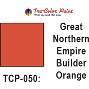 Tru-Color Paint, TCP-050, Airbrush Ready, Great Northern Empire Builder Orange,  1 oz