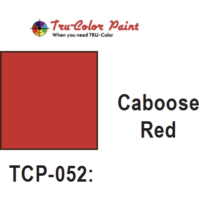 Tru-Color Paint, TCP-052, Airbrush Ready, Caboose Red, 1 oz