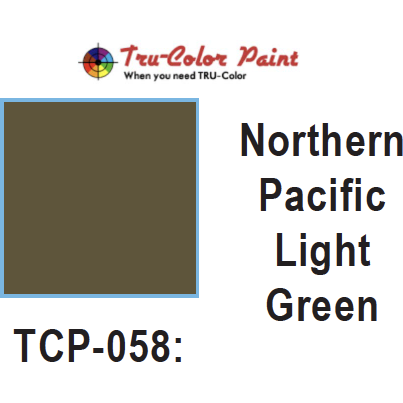 Tru-Color Paint, TCP-058, Airbrush Ready, Northern Pacific Light Green/North Coast, 1 oz