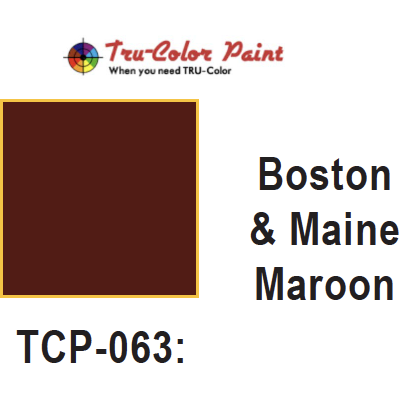 Tru-Color Paint, TCP-063, Airbrush Ready, Boston & Maine Maroon, 1 oz