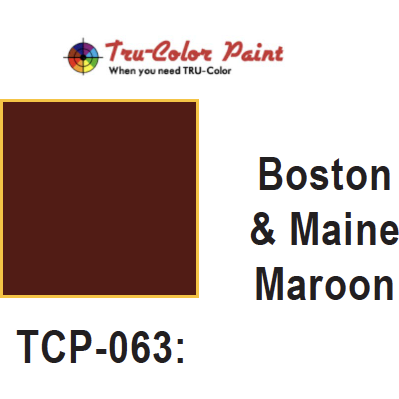 Tru-Color Paint, TCP-063, Airbrush Ready, Boston & Maine Maroon, 1