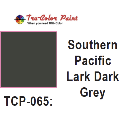 Tru-Color Paint, TCP-065, Airbrush Ready, Southern Pacific Lark Dark Grey, 1 oz