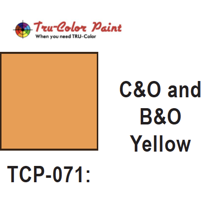 Tru-Color Paint, TCP-071, Airbrush Ready, C&O/B&O Yellow, 1oz