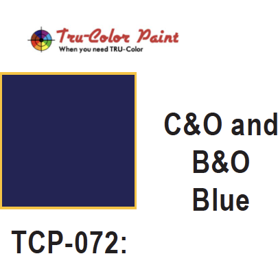 Tru-Color Paint, TCP-072, Airbrush Ready, C&O/B&O Blue, 1 oz