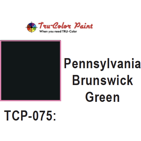 Tru-Color Paint, TCP-075, Airbrush Ready, PRR Brunswick Green, 1 oz