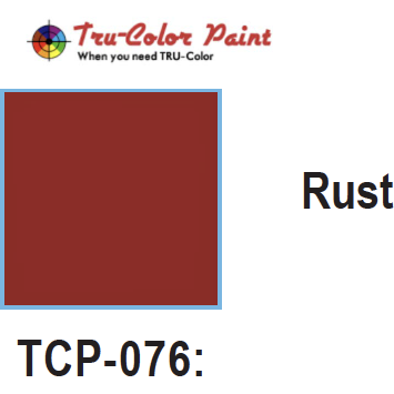Tru-Color Paint, TCP-076, Airbrush Ready, Rust, 1 oz