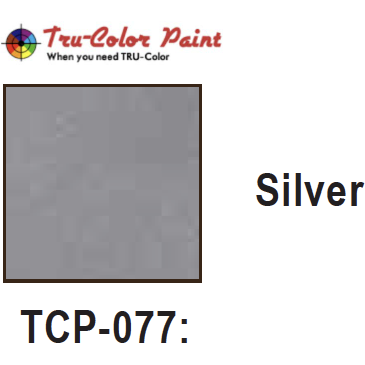 Tru-Color Paint, TCP-077, Airbrush Ready, Silver, 1 oz