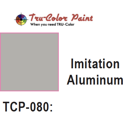 Tru-Color Paint, TCP-080, Airbrush Ready, Imitation Aluminum, 1 oz