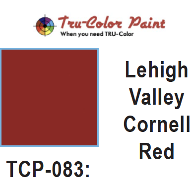Tru-Color Paint, TCP-083, Airbrush Ready, LV Cornell Red, 1 oz