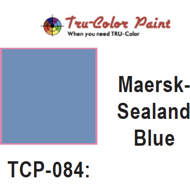 Tru-Color Paint, TCP-084, Airbrush Ready, Maersk-Sealand Blue, 1 oz