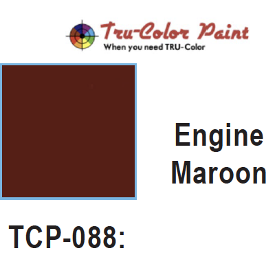 Tru-Color Paint, TCP-088, Airbrush Ready, Engine Maroon, 1 oz