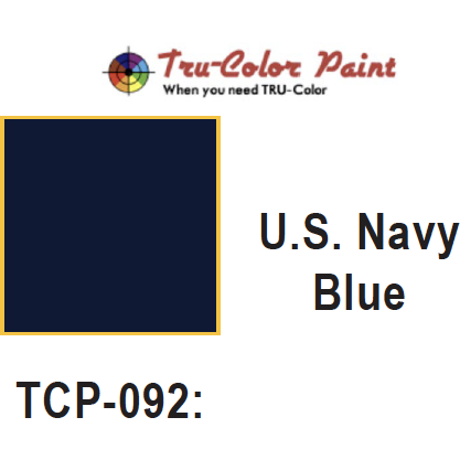Tru-Color Paint, TCP-092, Airbrush Ready,  US Navy Blue, 1 oz