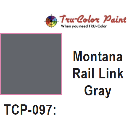 Tru-Color Paint, TCP-097, Airbrush Ready, Montana Rail Link Gray, 1 oz