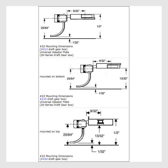 1433972736023 - Kadee Ho 22 Medium (9/32") Overset Shank Coupler (2 Pair) - Rj's Trains