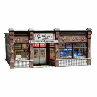 Woodland Scenics, HO Scale, BR5069, Built And Ready, Smith Brothers TV And Appliance Store