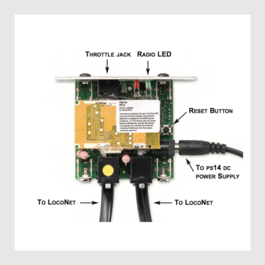 Digitrax, UR92, Duplex Radio Transceiver/IR Receiver Panel – RJ's Trains