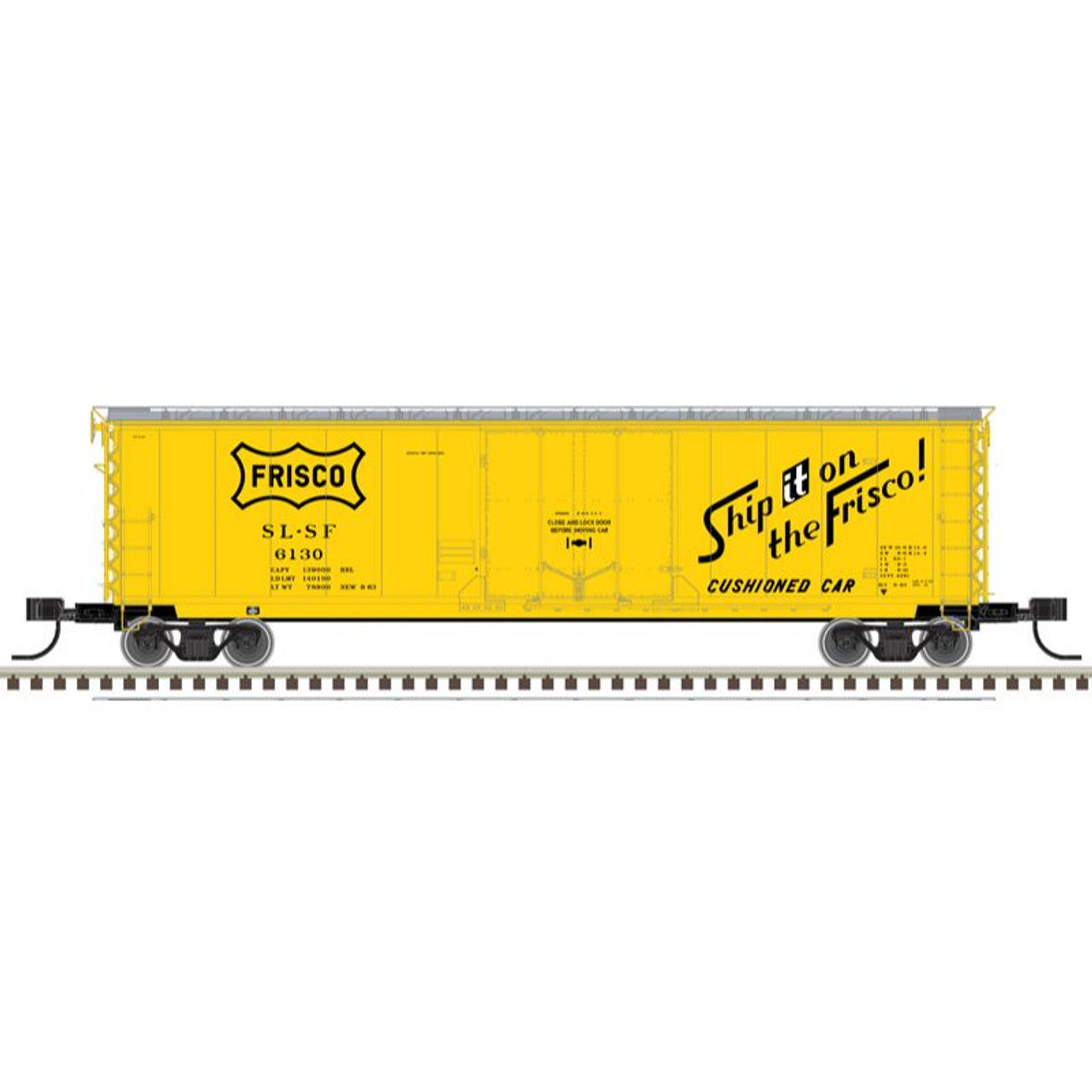 Atlas, N Scale, 50005704, GA 50' RBL Box Car, St Louis - San Francisco (SLSF), 6110