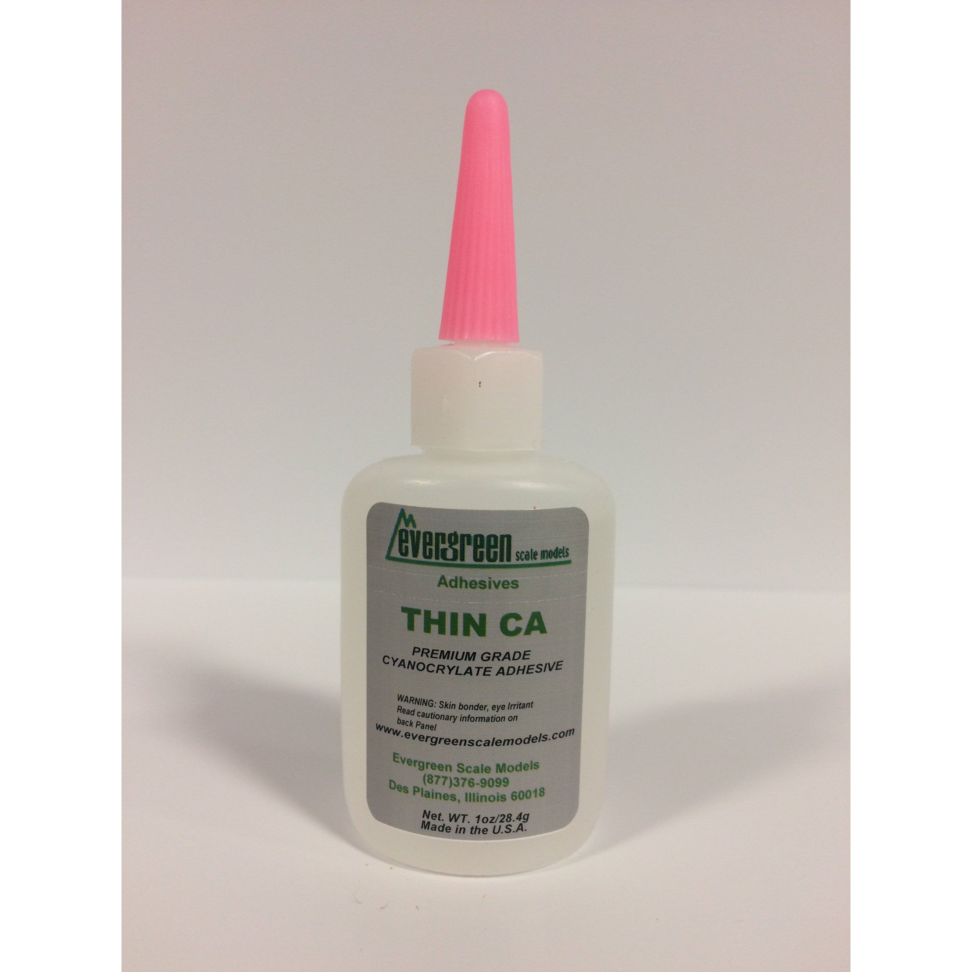 Evergreen, CA Adhesive, Thin CA (Cyanoacrylate Adhesive), 1 Ounce