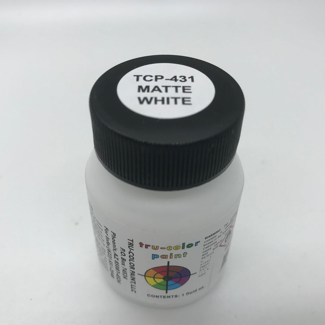Tru-Color Paint, TCP-431, Air Brush Ready, MATTE-Orange White, 1 oz