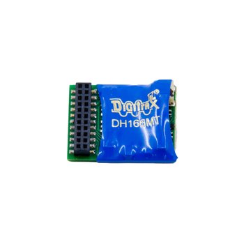 Digitrax, DH166MT, 1.5 Amp, 6 Function, DCC Decoder, 21 Pin MTC interface