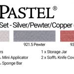 PanPastel, 30032, 3-Color Metallics II, Silver, Pewter, Copper, Plus Sofft Tools