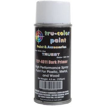 Tru-Color Paint, TCP-4011, Spray Paint, Dark Primer, 4.5 oz