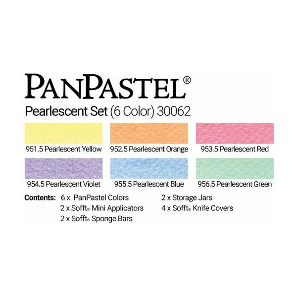 PanPastel, 30062, Pearlescent's, 6 Color Set