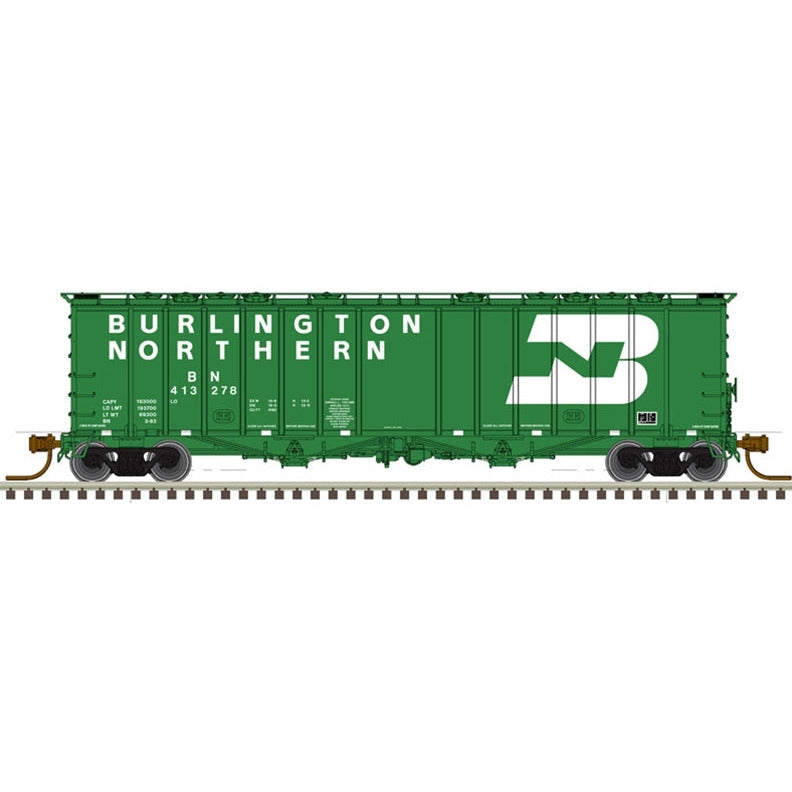 Atlas Master Line, N Scale, 50005812, 4180 Airslide Covered Hopper, Burlington Northern, #413346