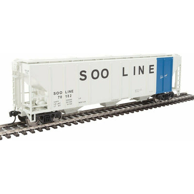 Walthers Mainline, 910-7476, 54' PS-2CD 4427 Covered Hopper, Soo Line, #70231