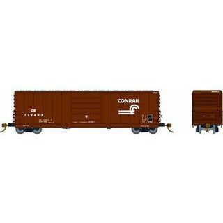 Rapido, 139004, HO Scale, Evans X72A Box Car, Conrail, Small Logo, Set 1 (6 Pack)