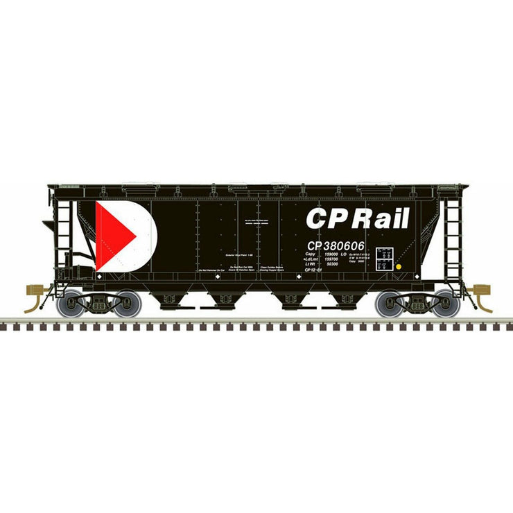 Atlas Master Line, HO Scale, 20006368, Slab Side Covered Hopper, Canadian Pacific, #380621