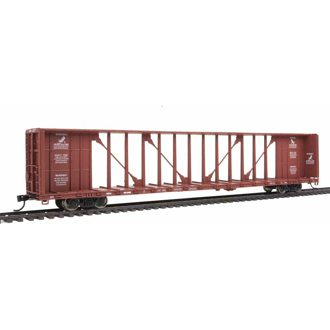 Walthers Mainline, 910-4855, HO Scale, 72' Centerbeam Flatcar, Southern, #601120