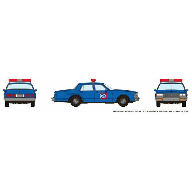 Rapido, HO Scale, 800013, Chevrolet Impala Sedan, Canadian National Police